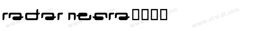 Radar Negra字体转换